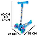 Ver imagem 7 de PATINETE INFANTIL 3 RODAS AJUSTAVEL COM LED AZUL