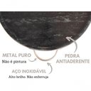 Ver imagem 3 de Forma de Pedra Sabão para Pizza 32 Cm Alças de Inox Curada