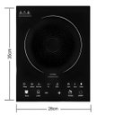Ver imagem 2 de Fogão Cooktop Indução Elétrico 1 Boca Cozinha Praticidade 220v