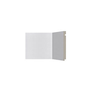 Rodapé de Poliestireno 506 Branco com 20cm Santa Luzia