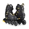 Patins 4 Rodas Inline Para Adulto Ajustável 37 ao 40 Rolamento ABEC 7 Atrio - Preto e Amarelo - 6