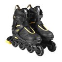 Ver imagem 1 de Patins 4 Rodas Inline Para Adulto Ajustável 37 ao 40 Rolamento ABEC 7 Atrio - Preto e Amarelo