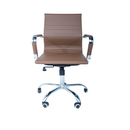 Conjunto 4 Cadeiras de Escritório Charles Eames Esteirinha Baixa Marrom - 2