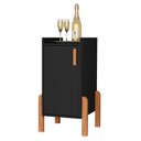 Ver imagem 1 de Armário Poseidon Balcão Multiuso com 1 Porta Qualitare:preto