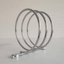 Ver imagem 5 de 5 Porta Secador de Cabelo Cromados em Espiral Suportes de Parede para Salão de Beleza