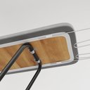 Ver imagem 6 de Tábua de Passar Roupas Dobrável Isabela com Tecido Térmico e Porta Ferro Preto