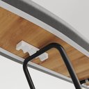 Ver imagem 5 de Tábua de Passar Roupas Dobrável Isabela com Tecido Térmico e Porta Ferro Preto