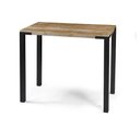Ver imagem 1 de Mesa de Jantar Broadway Quadrada Driftwood Base Grafite 80cm - 64162