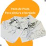 Kit Pano de Prato Riscado para Pintura Branco Pintar - 05 Un - 3