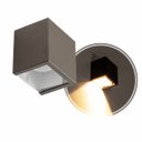 Ver imagem 1 de Arandela Cubo 1 Foco sem Friso Alumínio 10cm Marrom P/ Mr16 St2941
