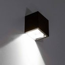 Ver imagem 5 de Arandela Cubo 1 Foco sem Friso Alumínio 10cm Marrom P/ Mr16 St2941