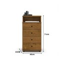 Ver imagem 5 de Mesa de Cabeceira Luxo Ii New Freijó – Ej Móveis