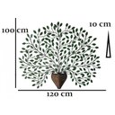 Ver imagem 2 de Arabesco De Ferro Grande Decorativo Varanda E Sala Jantar Libertas Rosas Artesanato Árvore Simples c