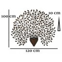 Ver imagem 7 de Arabesco De Ferro Grande Decorativo Varanda E Sala Jantar Libertas Rosas Artesanato Árvore Simples c