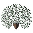 Ver imagem 1 de Arabesco De Ferro Grande Decorativo Varanda E Sala Jantar Libertas Rosas Artesanato Árvore Simples c