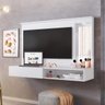 Conjunto Quarto Casal Cômoda 6 Gavetas e Painel para TV 43 Polegadas Single Espresso Móveis - 6