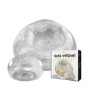 Ver imagem 3 de Poltrona Inflável Lazy Lounge Glitter com Puff Vg Plus Prata