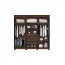 Ver imagem 4 de Conjunto Quarto de Casal Guarda-Roupa com Espelho 6 Portas e Painel para TVs 43" Espresso Móveis