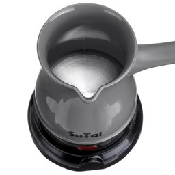 Cafeteira Eletrica 600w Maquina de Cafe Expresso Europeu Turco Aquecedor de Agua Cinza - 3