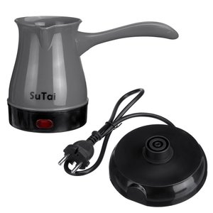 Cafeteira Eletrica 600w Maquina de Cafe Expresso Europeu Turco Aquecedor de Agua Cinza