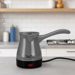 Cafeteira Eletrica 600w Maquina de Cafe Expresso Europeu Turco Aquecedor de Agua Cinza - 2