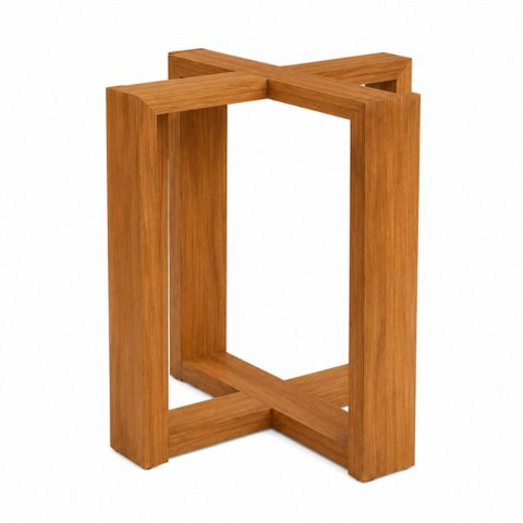 Base para Mesa Rubi Menor 60x45 para Tampo de 90/100/120 cm Cinamomo Minas Decor