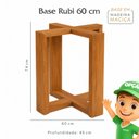 Ver imagem 2 de Base para Mesa Rubi Menor 60x45 para Tampo de 90/100/120 cm Cinamomo Minas Decor