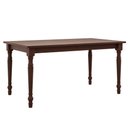 Ver imagem 7 de Mesa de Jantar 6 Lugares 160cm Madeira Maciça Pés Torneados Lazuli F06 Café - Lyam Decor