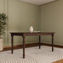 Ver imagem 1 de Mesa de Jantar 6 Lugares 160cm Madeira Maciça Pés Torneados Lazuli F06 Café - Lyam Decor