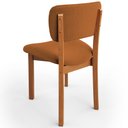 Ver imagem 7 de Kit 03 Cadeiras para Sala de Jantar Cozinha Living Estofada Dara L02 Bouclê Terracota - Lyam Decor