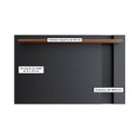Ver imagem 3 de Painel para Tv até 70 Pol Extensivo com Prateleira 160/180x108cm Leme Preto Noce