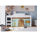 Ver imagem 2 de Cama Infantil com Cortinas para Colchão 188x88cm Multimóveis CR40068 Branca
