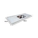 Ver imagem 4 de Pia de Cozinha Mármore Branco 150cm Sobreposta Cuba Inox: Branco