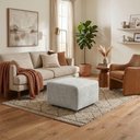 Ver mais imagens de Puff Modular Block 74x74 cm Pes Madeira Linho Tcs 701 Moll