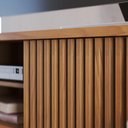 Ver imagem 4 de Rack Bancada Veneza Freijó/off White Matte para Tv até 75” - Colibri