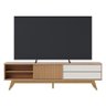Rack Bancada Veneza Freijó/off White Matte para Tv até 75” - Colibri - 1