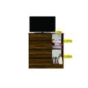 Ver imagem 5 de Conjunto quarto de Solteiro Cômoda 4 Gavetas 1 Porta Penteadeira Suspensa c/ Espelho EspressoMóveis