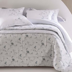 Jogo de Cama Casal 300 Fios Flowerbird - Kacyumara Estampado Claro