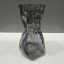 Ver imagem 6 de Vaso Decorativo de Vidro Fumê 21x9x13cm Enfeite Sala Mesa Estante Aparador