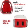 Mochila Bolsa Santino PET JOY Com Visor Poliéster Cachorro gato Original Viagem SAT3U Vermelho - 3
