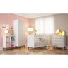 Quarto de Bebê Completo Retrô 2 Portas 6 Gavetas Branco/Nude - Completa Móveis - 2