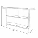 Ver imagem 6 de Aparador para Sala de Estar Orgânico Industrial Friesen B01 Off White - Lyam Decor