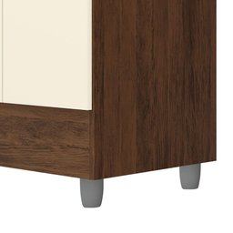 Guarda Roupa Pequeno Ideal 4 Portas e 2 Gavetas para Quarto de Hospedes - 4