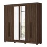Conjunto Quarto de Casal Guarda-Roupa 6 Portas Belém e Penteadeira Camarim Beauty Espresso Móveis - 9