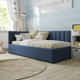 Cabeceiras em L de Cama Solteiro Estofada Modulada 3,00mx45cm - 1