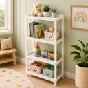 Ver imagem 2 de Estante 4 Andares Organizadora Brinquedos Livros Quarto Infantil Escola Brinquedoteca