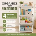 Ver imagem 3 de Estante 4 Andares Organizadora Brinquedos Livros Quarto Infantil Escola Brinquedoteca