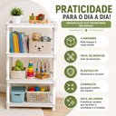Ver imagem 6 de Estante 4 Andares Organizadora Brinquedos Livros Quarto Infantil Escola Brinquedoteca