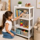 Ver imagem 5 de Estante 4 Andares Organizadora Brinquedos Livros Quarto Infantil Escola Brinquedoteca