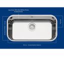 Ver imagem 3 de Cuba Inox Nr2 56x34x17cm Aço 304 Brilhante - Tramontina